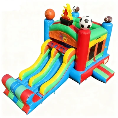 เกมเป่าลม Double Slide Bounce House